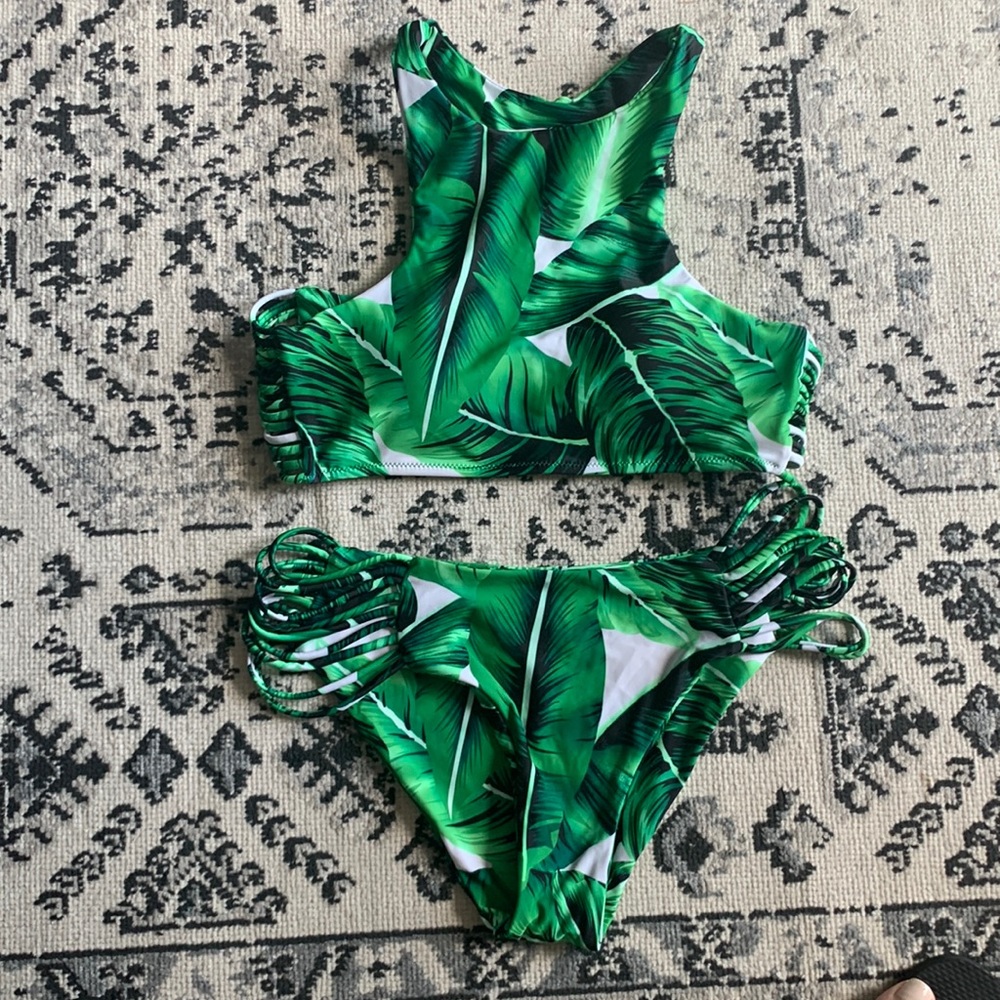 C Apparel Palm Leaf Bikini